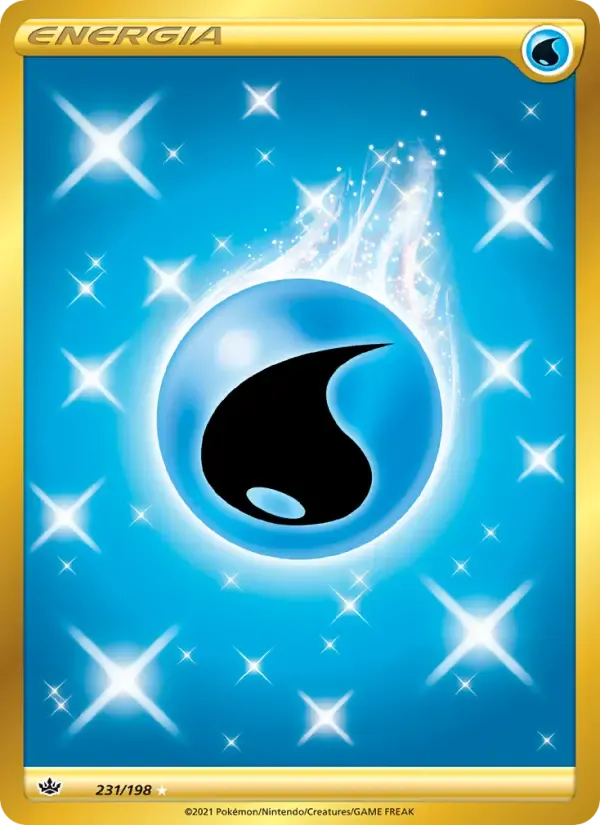 Energia de Água — Reinado Arrepiante 231 Portuguese Pokémon card