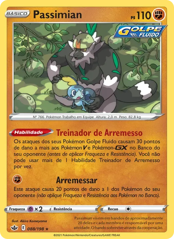 Passimian — Reinado Arrepiante 88 Portuguese Pokémon card