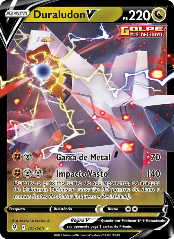 Duraludon V — Céus em Evolução 122 Portuguese Pokémon card
