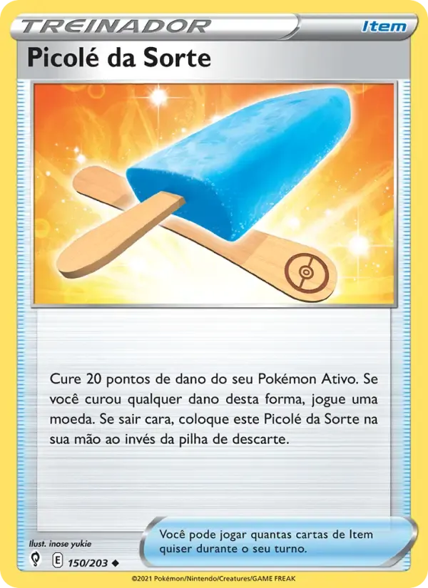 Picolé da Sorte — Céus em Evolução 150 Portuguese Pokémon card