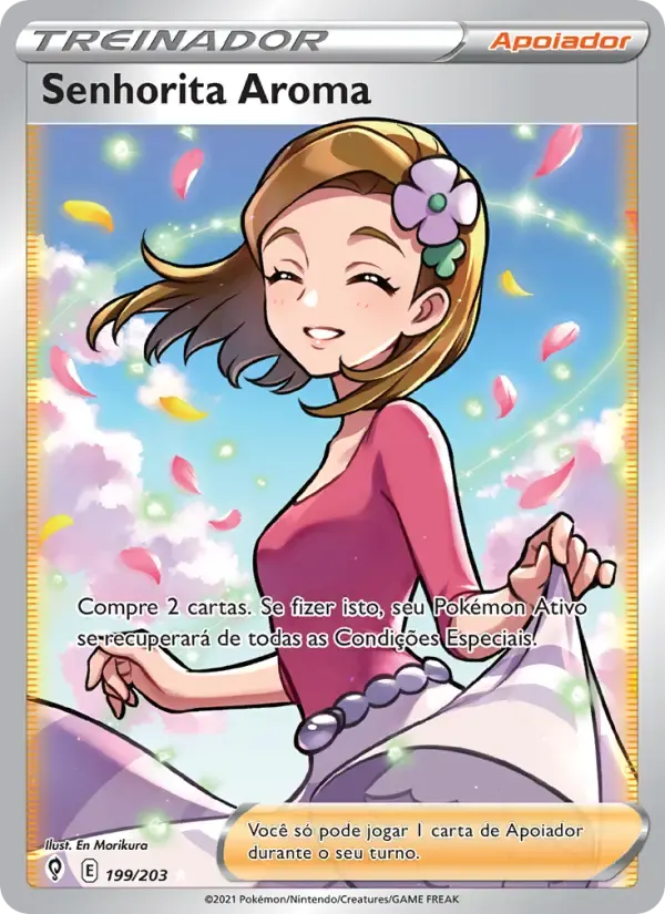 Senhorita Aroma — Céus em Evolução 199 Portuguese Pokémon card