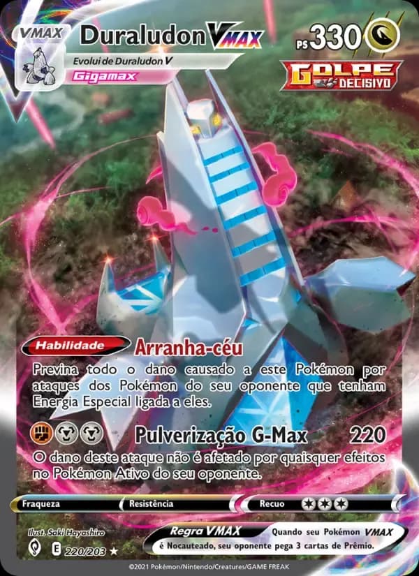 Duraludon VMAX — Céus em Evolução 220 Portuguese Pokémon card