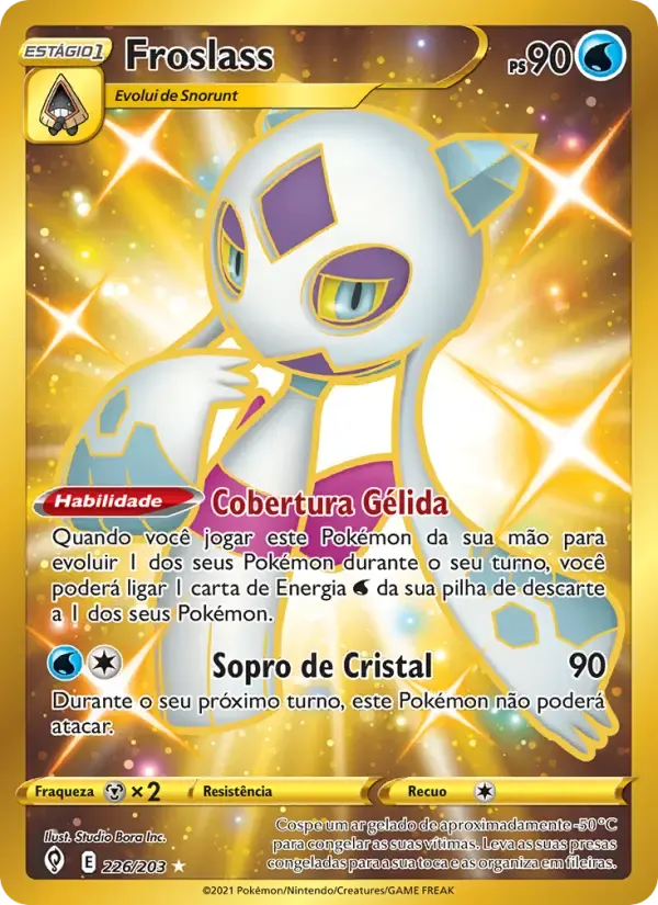 Froslass — Céus em Evolução 226 Portuguese Pokémon card