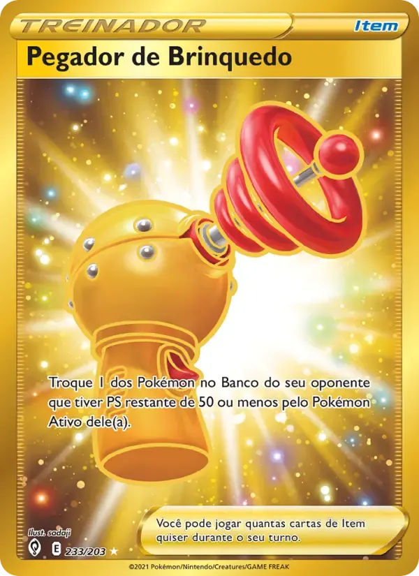 Pegador de Brinquedo — Céus em Evolução 233 Portuguese Pokémon card
