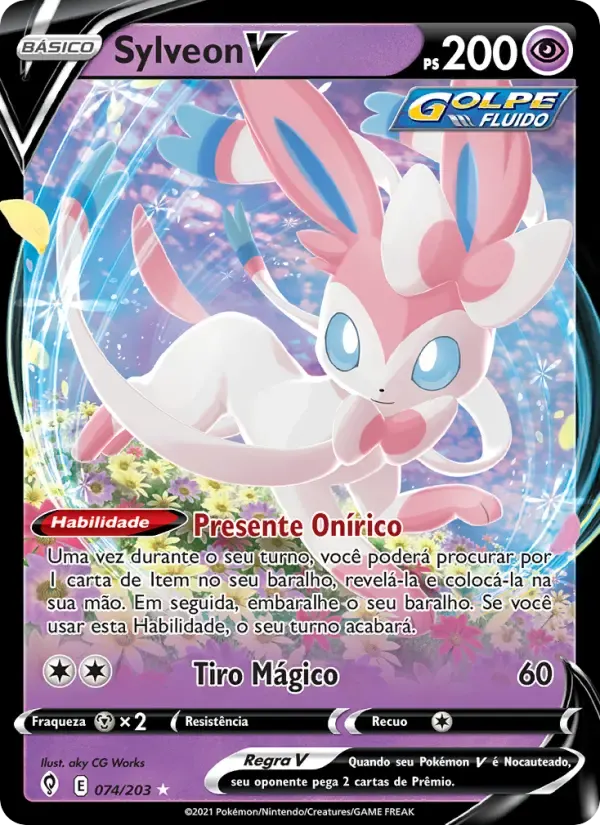 Sylveon V — Céus em Evolução 74 Portuguese Pokémon card