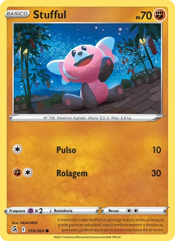 Stufful — Golpe Fusão 150 Portuguese Pokémon card