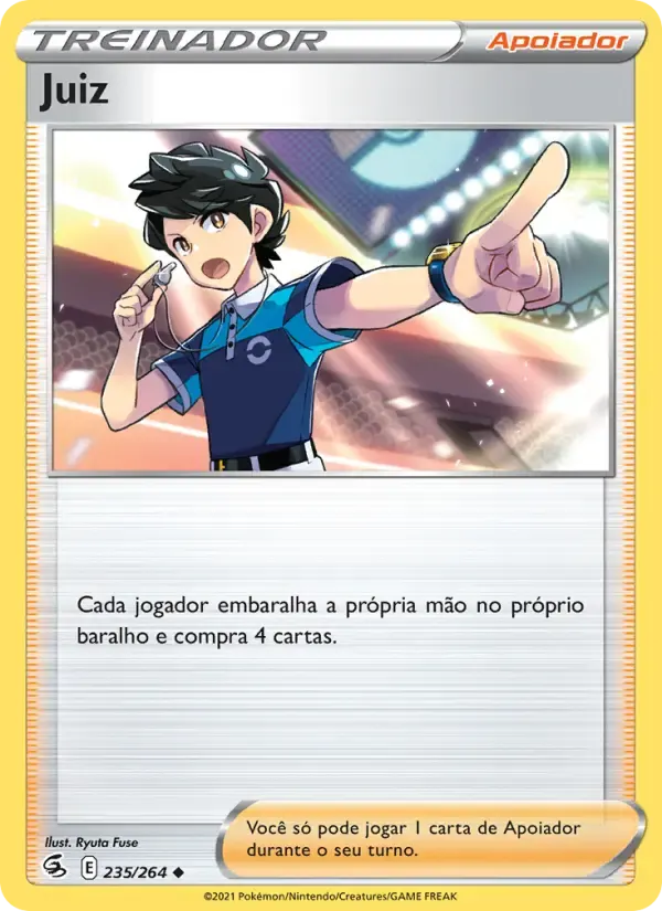 Juiz — Golpe Fusão 235 Portuguese Pokémon card