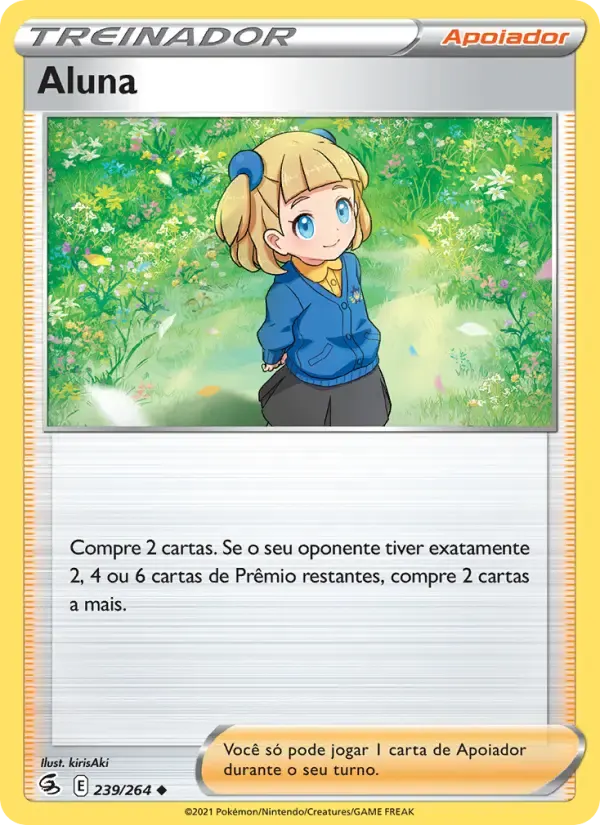 Aluna — Golpe Fusão 239 Portuguese Pokémon card