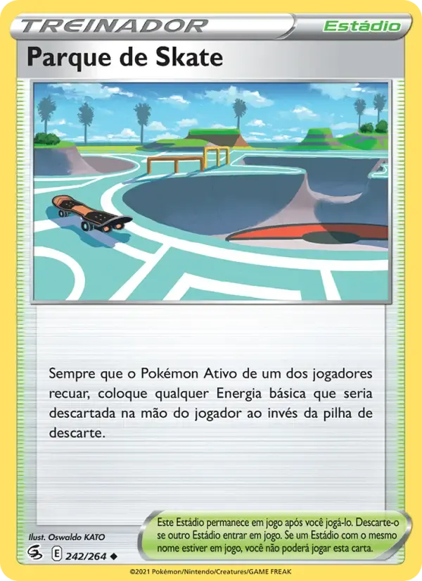 Parque de Skate — Golpe Fusão 242 Portuguese Pokémon card