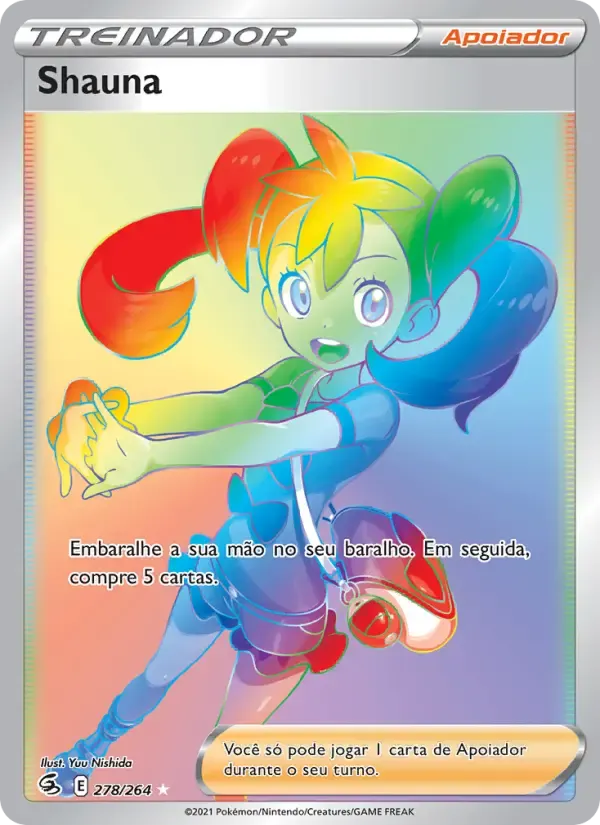 Shauna — Golpe Fusão 278 Portuguese Pokémon card