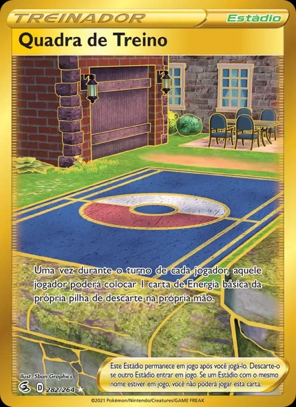 Quadra de Treino — Golpe Fusão 282 Portuguese Pokémon card