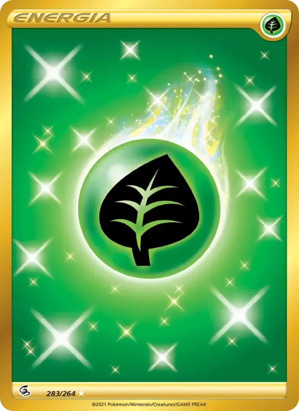 Energia de Grama — Golpe Fusão 283 Portuguese Pokémon card