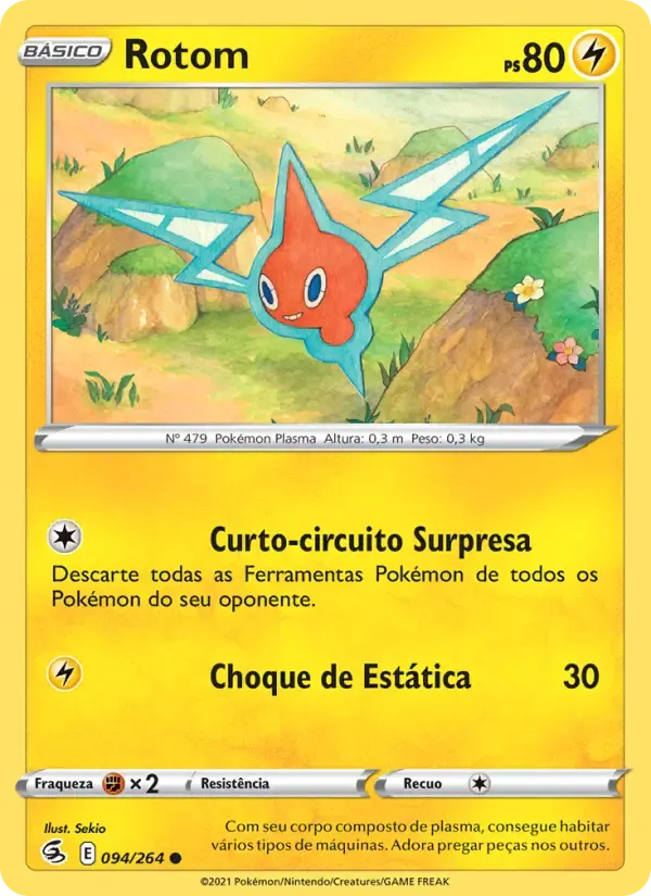 Rotom — Golpe Fusão 94 Portuguese Pokémon card