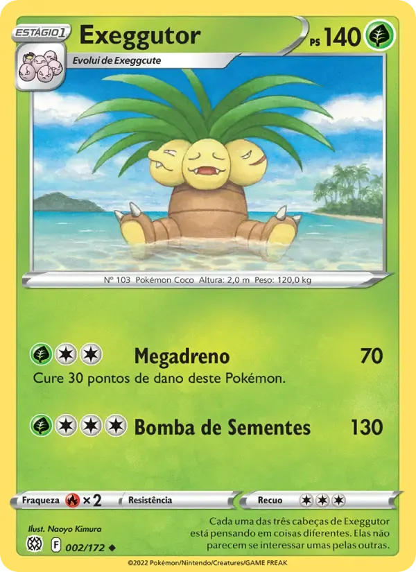 Exeggutor — Astros Cintilantes 2 Portuguese Pokémon card