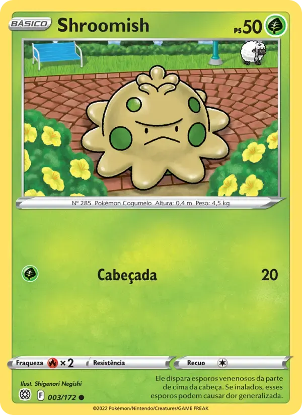 Shroomish — Astros Cintilantes 3 Portuguese Pokémon card