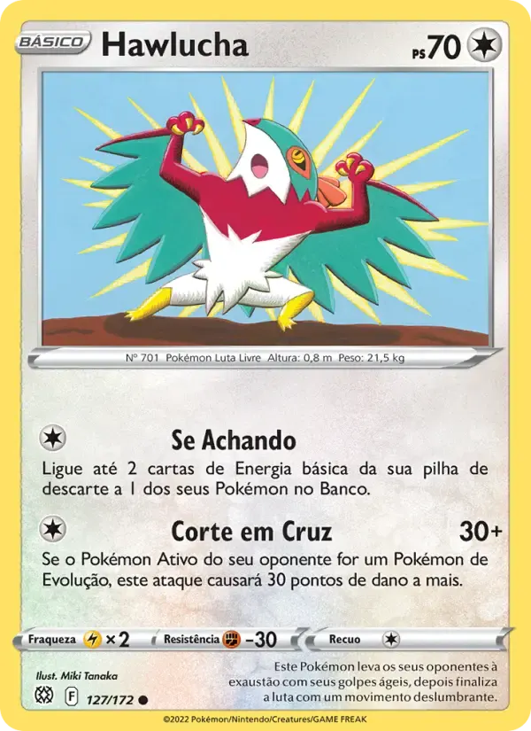 Hawlucha — Astros Cintilantes 127 Portuguese Pokémon card