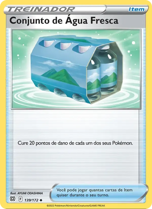 Conjunto de Água Fresca — Astros Cintilantes 139 Portuguese Pokémon card