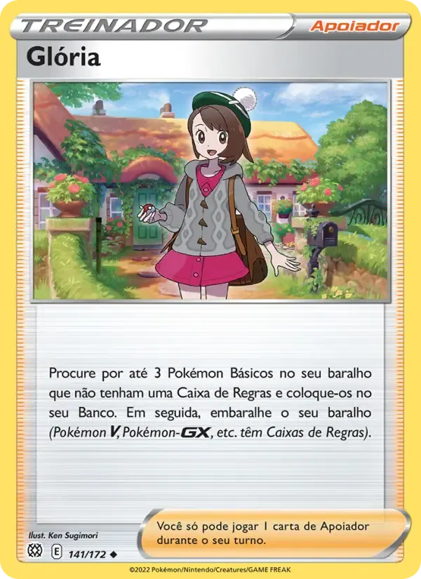 Glória — Astros Cintilantes 141 Portuguese Pokémon card