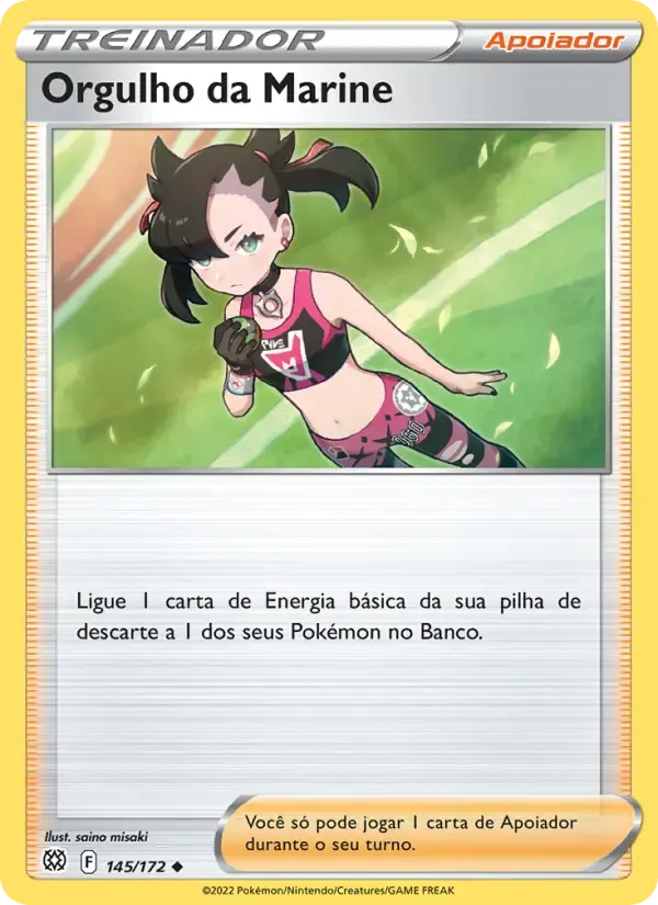 Orgulho da Marine — Astros Cintilantes 145 Portuguese Pokémon card