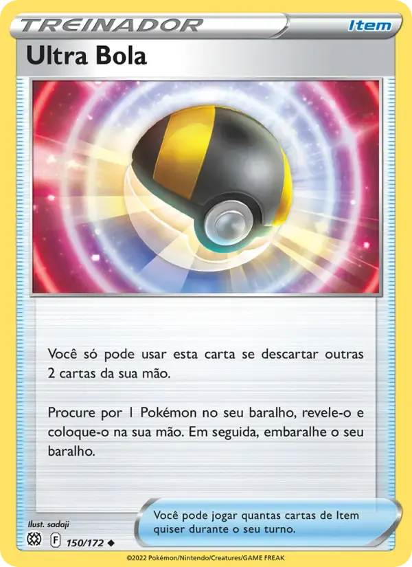 Ultra Bola — Astros Cintilantes 150 Portuguese Pokémon card
