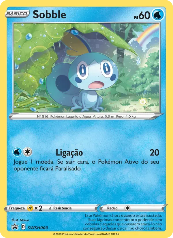 Sobble — ESES Promos SWSH003 Portuguese Pokémon card
