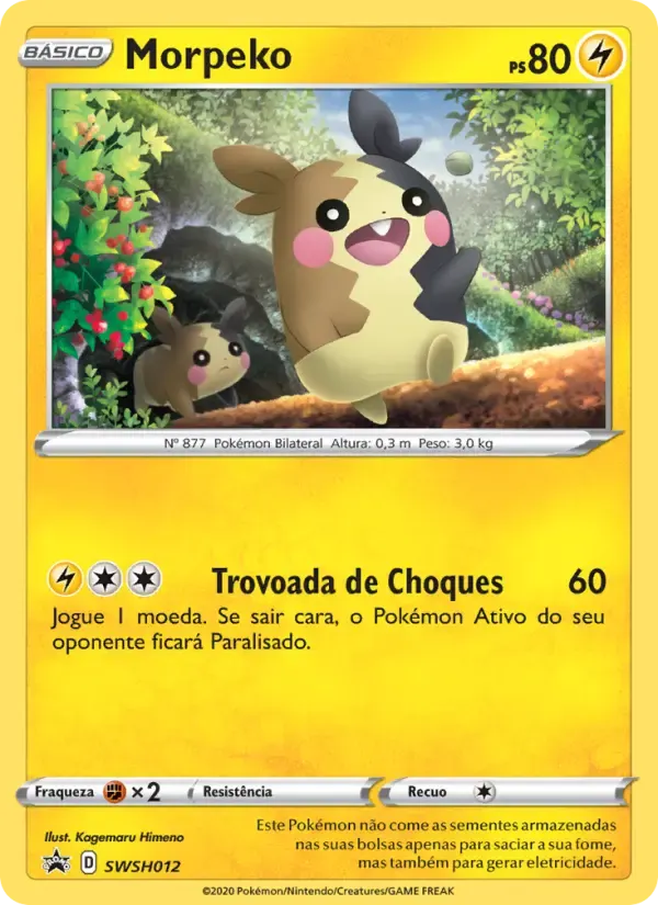 Morpeko — ESES Promos SWSH012 Portuguese Pokémon card