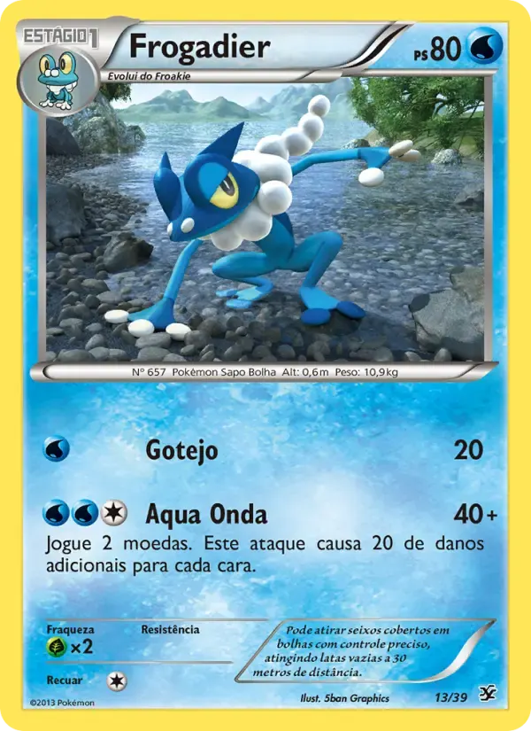 Frogadier — Conjunto para Iniciantes Kalos 13 Portuguese Pokémon card