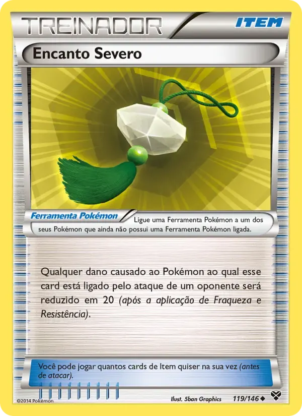 Encanto Severo — XY 119 Portuguese Pokémon card