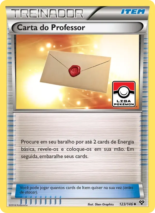 Carta do Professor — XY 123 Portuguese Pokémon card