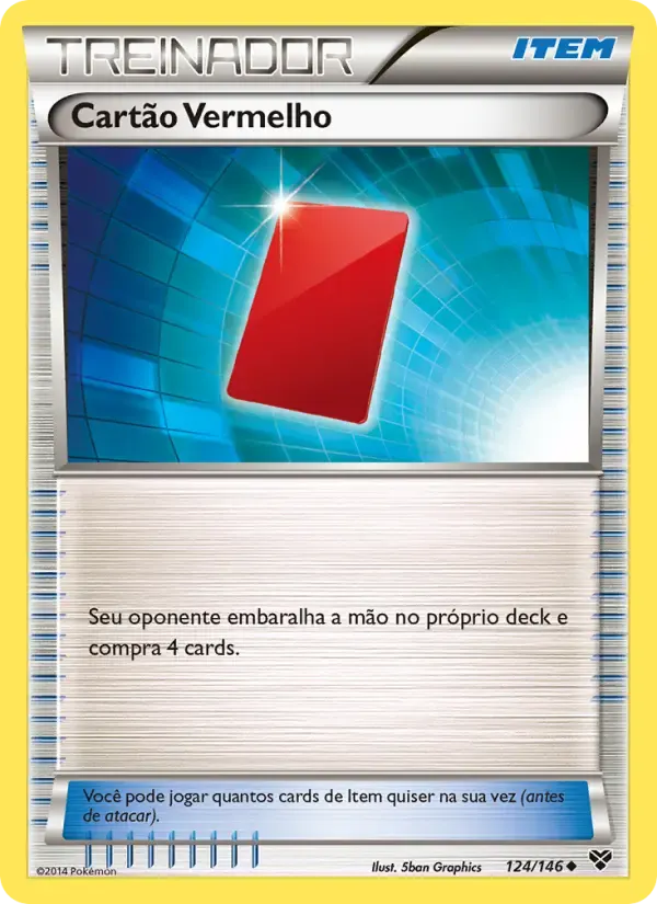 Cartão Vermelho — XY 124 Portuguese Pokémon card