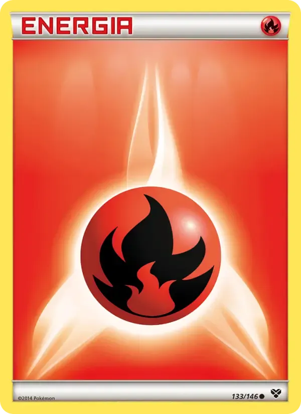 Energia de Fogo — XY 133 Portuguese Pokémon card