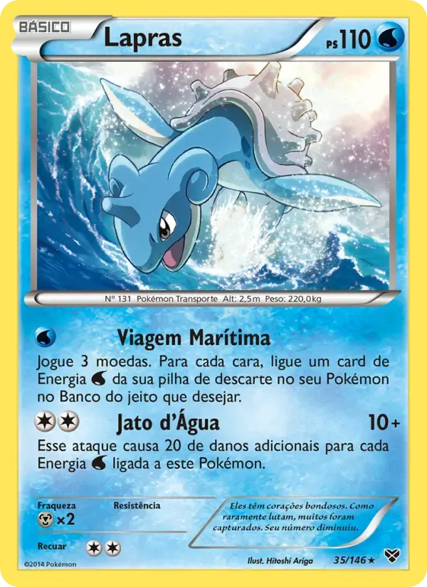 Lapras — XY 35 Portuguese Pokémon card