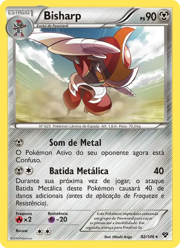 Bisharp — XY 82 Portuguese Pokémon card