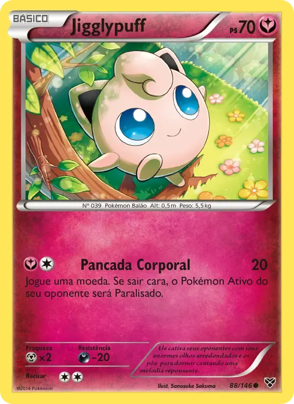 Jigglypuff — XY 88 Portuguese Pokémon card