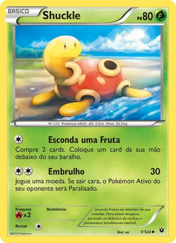 Shuckle — Fusão de Destinos 1 Portuguese Pokémon card