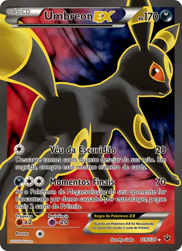 Umbreon EX — Fusão de Destinos 119 Portuguese Pokémon card