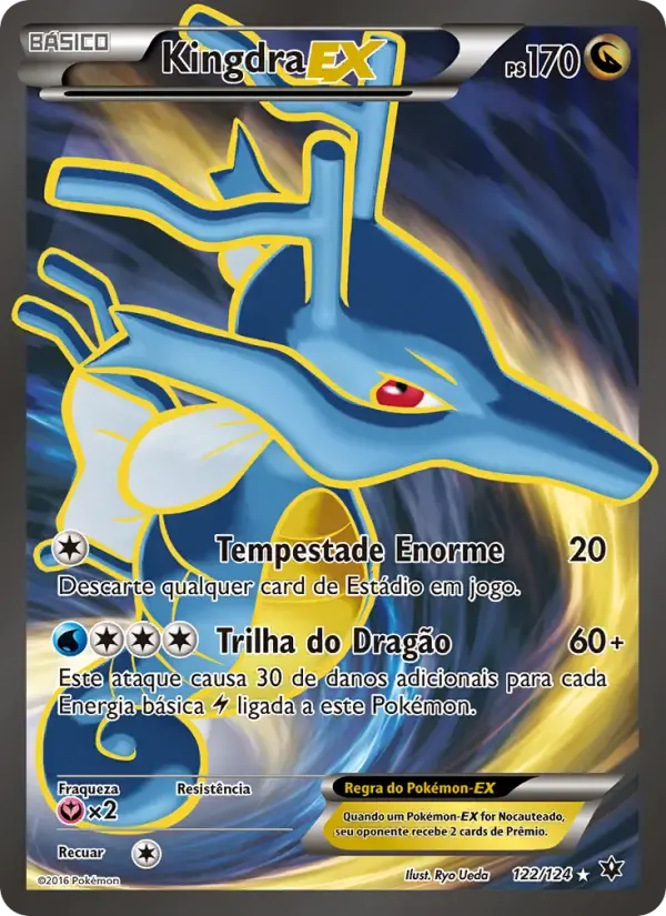 Kingdra EX — Fusão de Destinos 122 Portuguese Pokémon card