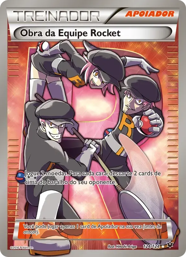 Obra da Equipe Rocket — Fusão de Destinos 124 Portuguese Pokémon card