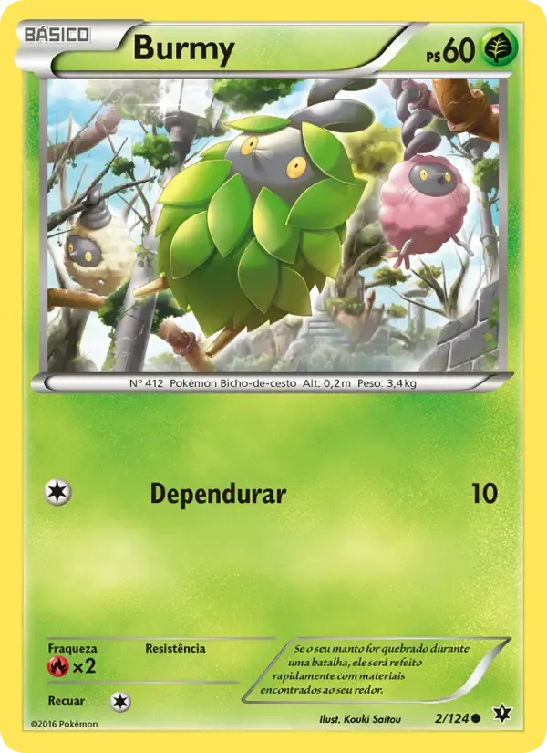 Burmy — Fusão de Destinos 2 Portuguese Pokémon card