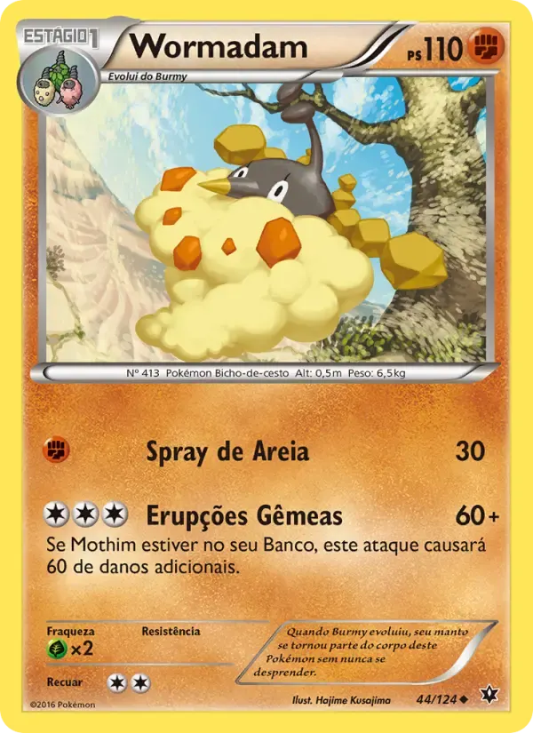Wormadam — Fusão de Destinos 44 Portuguese Pokémon card