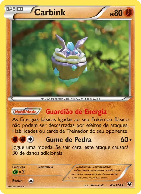 Carbink — Fusão de Destinos 49 Portuguese Pokémon card