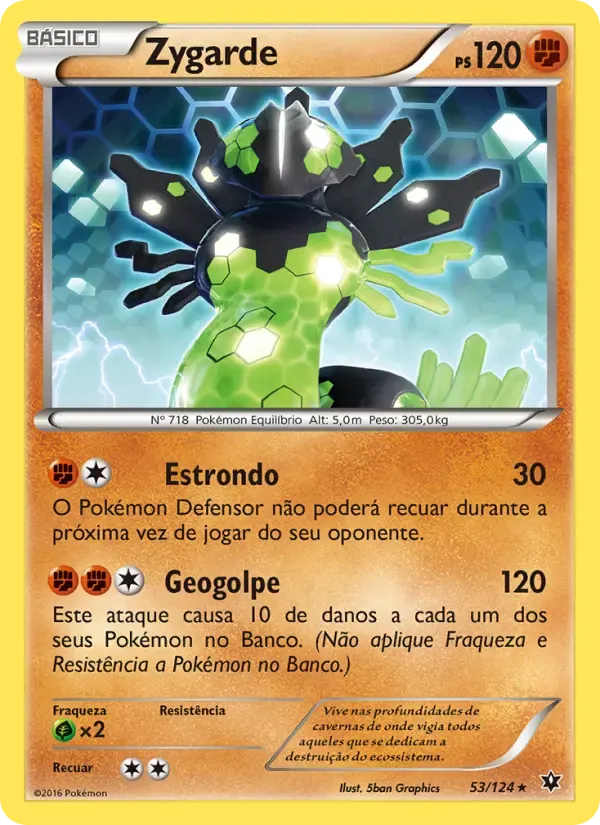Zygarde — Fusão de Destinos 53 Portuguese Pokémon card