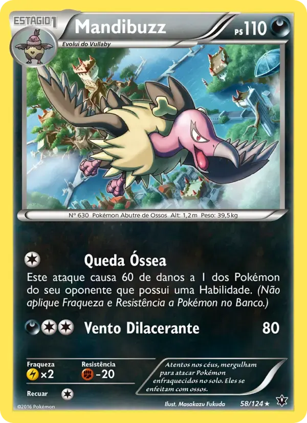 Mandibuzz — Fusão de Destinos 58 Portuguese Pokémon card