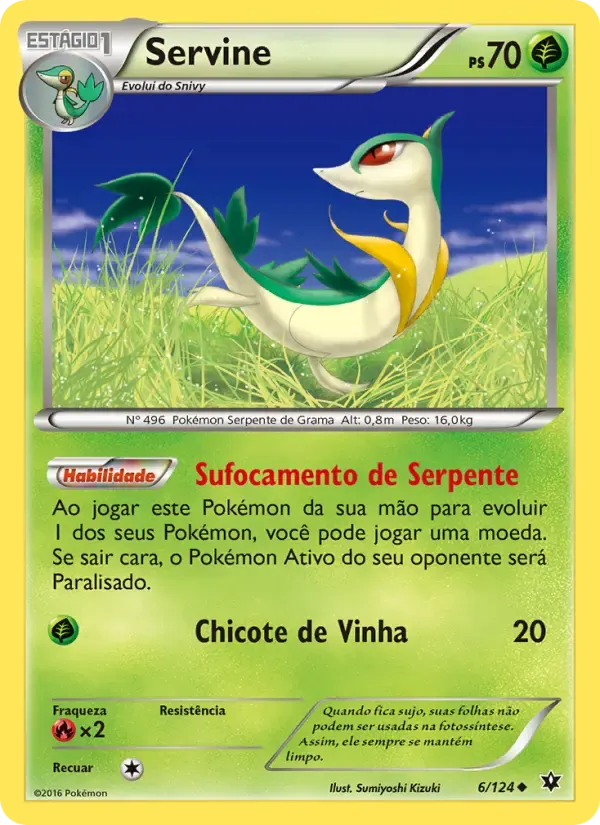 Servine — Fusão de Destinos 6 Portuguese Pokémon card