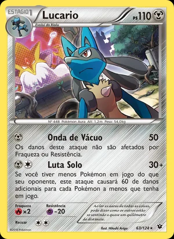 Lucario — Fusão de Destinos 63 Portuguese Pokémon card