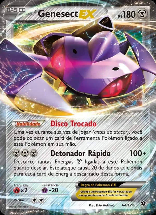 Genesect EX — Fusão de Destinos 64 Portuguese Pokémon card