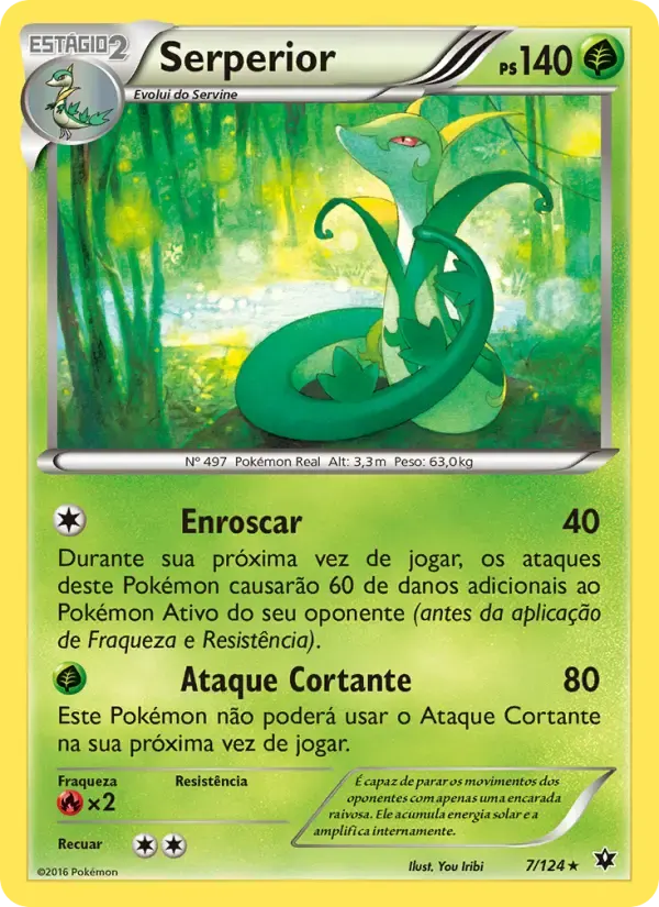 Serperior — Fusão de Destinos 7 Portuguese Pokémon card
