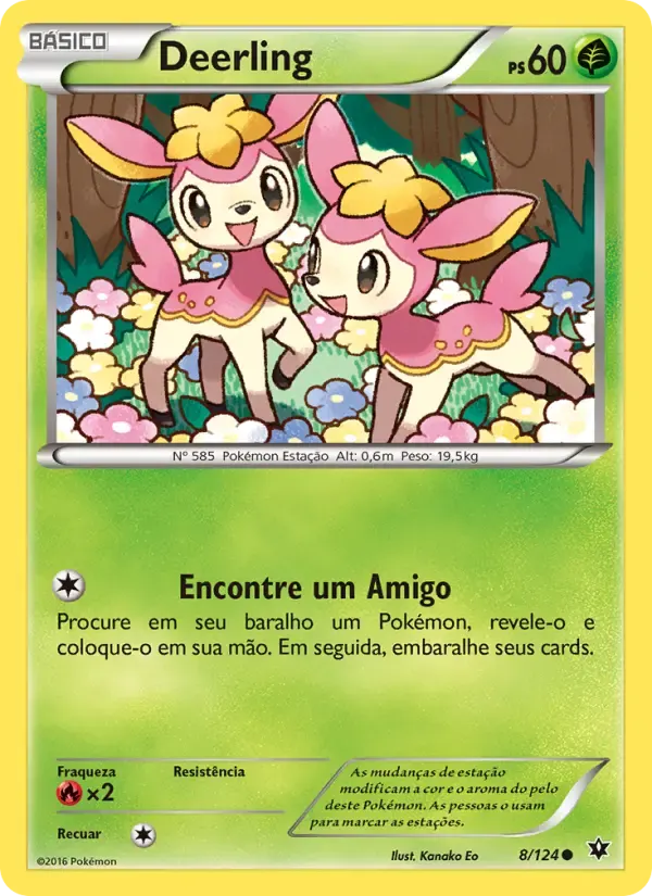 Deerling — Fusão de Destinos 8 Portuguese Pokémon card