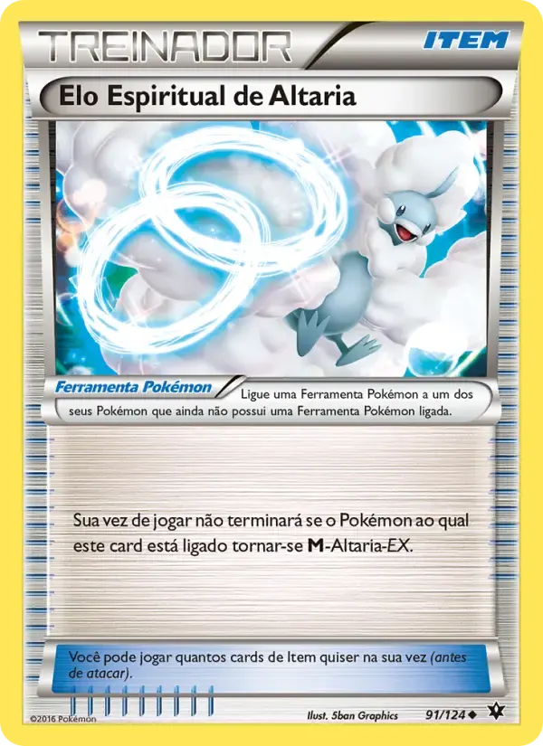 Elo Espiritual de Altaria — Fusão de Destinos 91 Portuguese Pokémon card