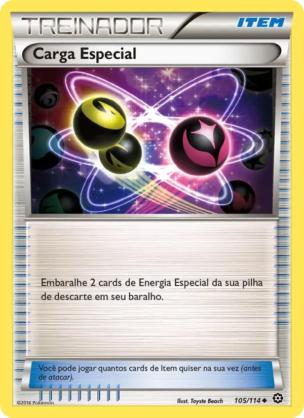 Carga Especial — Cerco de Vapor 105 Portuguese Pokémon card